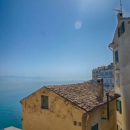 Serene Sea View Apartment In Corfu Old Town Eksteriør billede